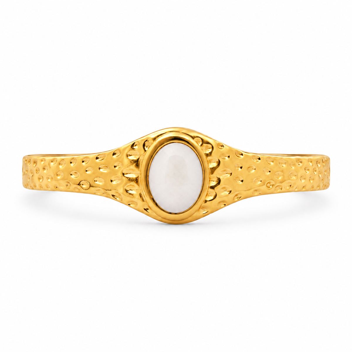 Lunara stone Cuff Bangle