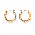 WHITE ENAMEL HOOPS