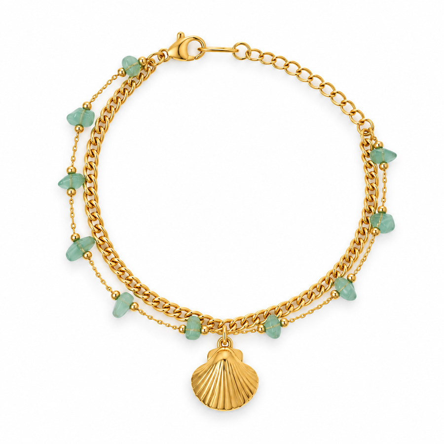 Sea-Shell Mint Bracelet