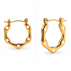 WHITE ENAMEL HOOPS