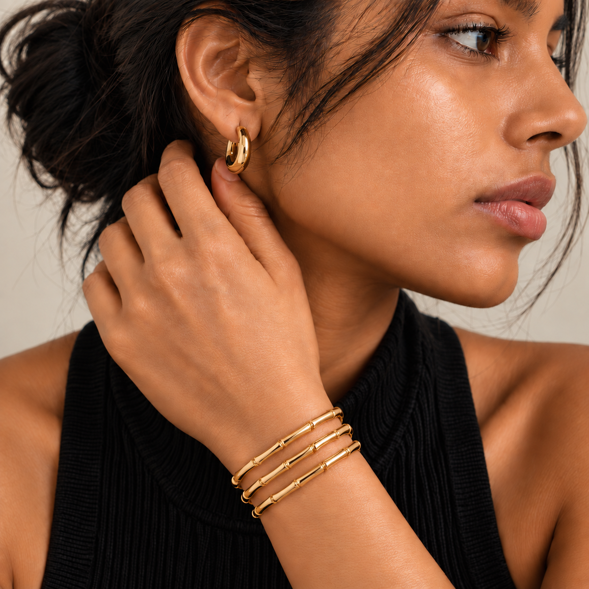 Elań Bamboo-Sculpted bangle